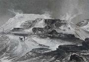 Thomas Moran Mammoth Hot Springs oil painting